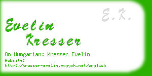 evelin kresser business card